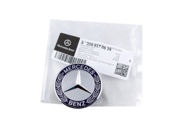 Mercedes-Benz S E C CLK Class GENUINE Hood Flat Star Emblem Conversion NEW OE